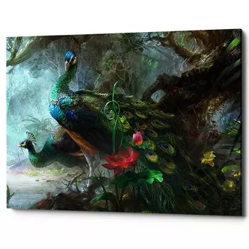 Картина «царь-птица», версия 1 (object desire) мультиколор 30x45x2 см.