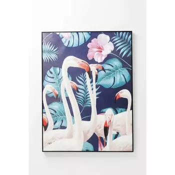 Картина flamingo (kare) мультиколор 92x122x5 см.