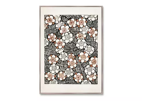 Репродукция картины на холсте floral pattern ii, 1894г. (картины в квартиру) мультиколор 75x105 см.