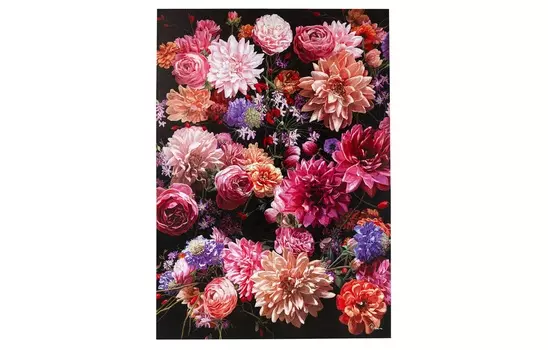 Картина flowers (kare) мультиколор 120x200x4 см.