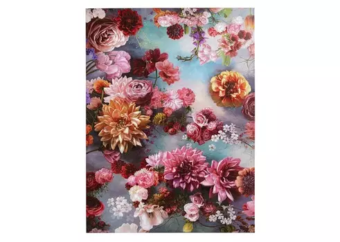 Картина flowers (kare) мультиколор 90x120x4 см.
