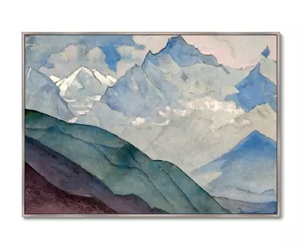 Репродукция картины на холсте гора колокола 1932г. (картины в квартиру) мультиколор 105x75 см.