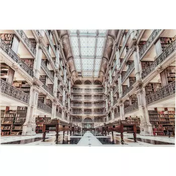 Картина library (kare) мультиколор 150x100x4 см.