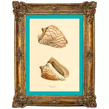 Картина «море волнуется - 105» в раме «анастаси» (object desire) коричневый 17x22x2 см.