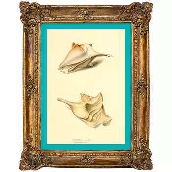 Картина «море волнуется - 92» в раме «анастаси» (object desire) коричневый 17x22x2 см.