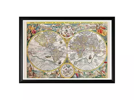 Картина «новая география (1594)» (object desire) мультиколор 66.0x45.0x2.0 см.