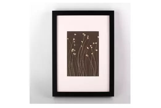 Картина-панно с сухоцветами (wowbotanica) бежевый 23x32 см.