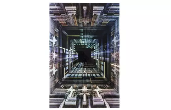 Картина science fiction (kare) мультиколор 180x120x4 см.