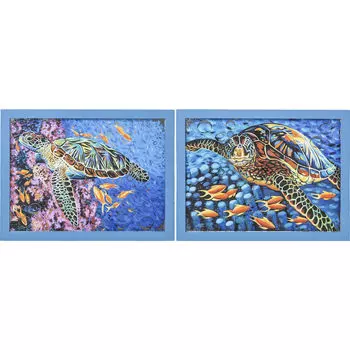 Картина sea turtle в ассортименте (kare) мультиколор 58x76x4 см.