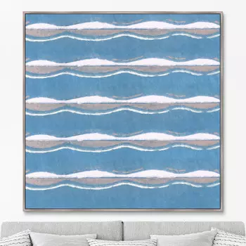 Репродукция картины на холсте vintage print smoke sky, 1906г. (картины в квартиру) мультиколор 105x105 см.