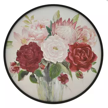 Картина в раме scrape (to4rooms) красный 3 см.