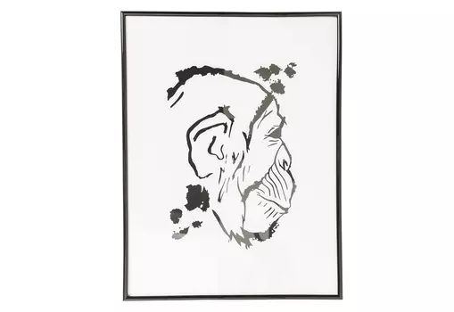Картина в рамке monkey (kare) белый 38x50x2 см.