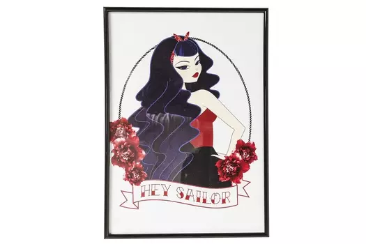 Картина в рамке sailor , (kare) мультиколор 30x42x2 см.