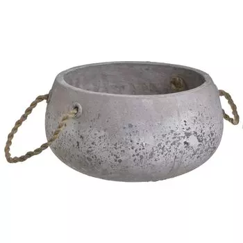 Кашпо bag (to4rooms) серый 15 см.