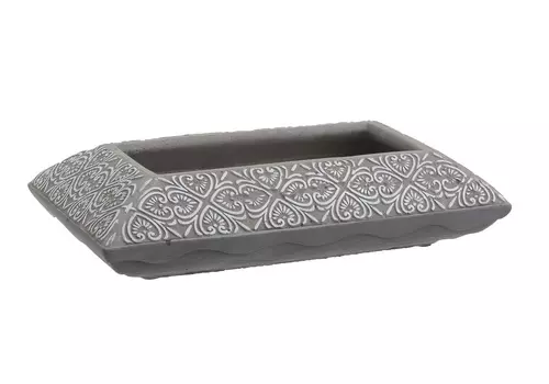 Кашпо darothil (to4rooms) серый 30.5x7.0x17.0 см.