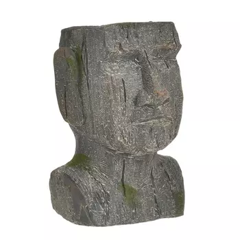 Кашпо face (to4rooms) серый 20x29x20 см.