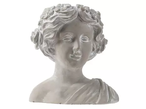 Кашпо (glasar) серый 14x24x23 см.