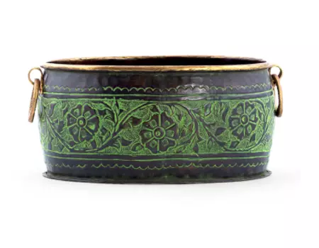 Кашпо gruen oxid (desondo) зеленый 31x13x22 см.