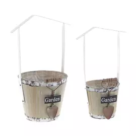 Кашпо, набор 2шт pomme (to4rooms) коричневый 25.0x36.0x17.5 см.