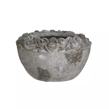 Кашпо (to4rooms) серый 20x12x20 см.