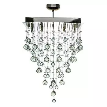 Каскадная люстра arti lampadari flusso h 1.4.50.515 n (arti lampadari) серебристый 500x660 см.