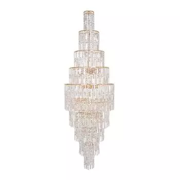 Каскадная люстра arti lampadari valencia e 1.10.50.501 g (arti lampadari) золотой 1670 см.