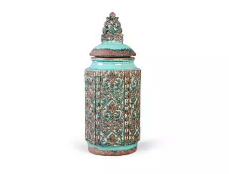 Керамический горшок (desondo) голубой 42 см.