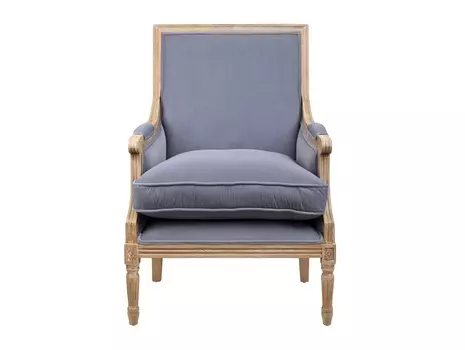 Классическое кресло coolman (mak-interior) серый 68x95x67 см.