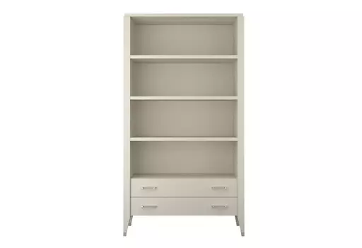 Книжный шкаф salerno (fratelli barri) бежевый 109x200x43 см.