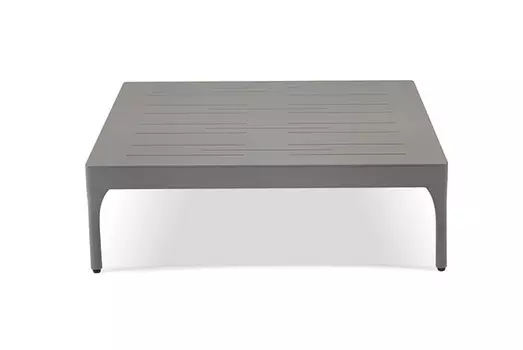 Кофейный стол infinity (ethimo) серый 90x24x90 см.