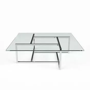 Кофейный столик argo (zmebel) серебристый 100x45x100 см.