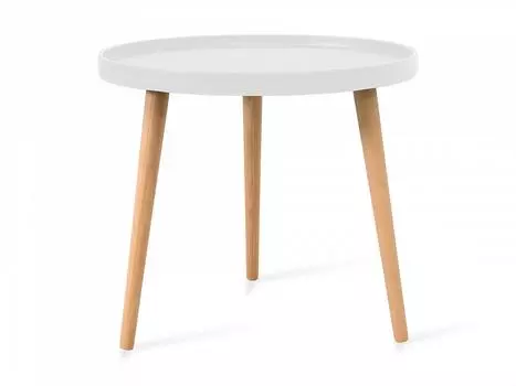 Кофейный столик kid (ogogo) белый 50 см.