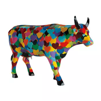 Коллекционная корова heartstanding cow (cowparade) мультиколор 37x26x14 см.