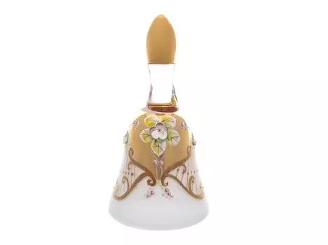 Колокольчик лепка белая e-s (bohemia) мультиколор 15 см.