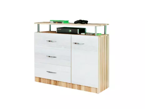 «комод 2» (ярофф) белый 800x800x450 см.