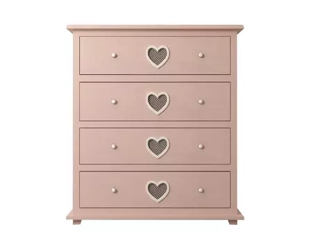 Комод adelina (etg-home) розовый 110.0x125.0x44.0 см.
