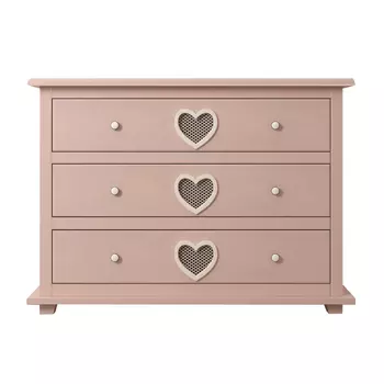 Комод adelina (etg-home) розовый 110.0x80.0x45.0 см.