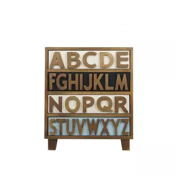 Комод alphabeto birch (etg-home) коричневый 60x70x35 см.