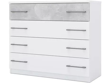 Комод «аврора» (империал) белый 103x76x40 см.