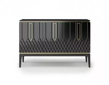 Комод bairo (ambicioni) черный 150.0x101.8x40.0 см.