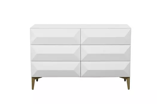 Комод белый (garda decor) белый 120x77x45 см.