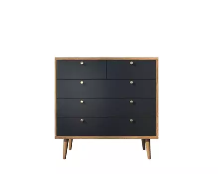 Комод berber (etg-home) черный 90x90x45 см.