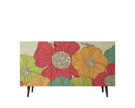 Комод berber (etg-home) коричневый 150x90x45 см.