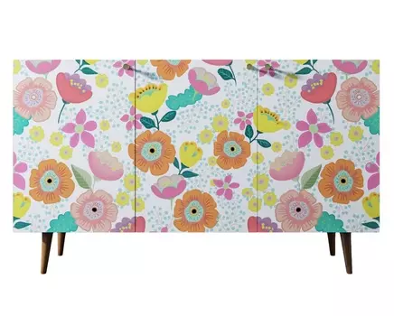 Комод berber (etg-home) мультиколор 150x90x45 см.