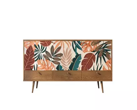 Комод berber (etg-home) оранжевый 150x90x45 см.