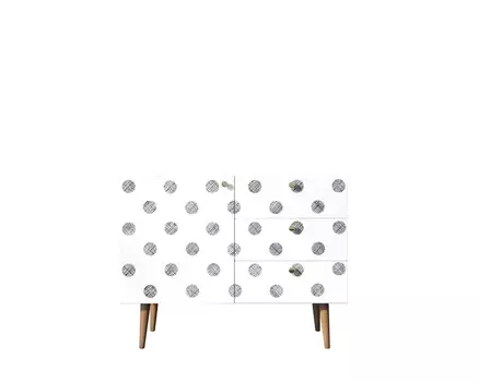 Комод berber (etg-home) серый 90x70x40 см.