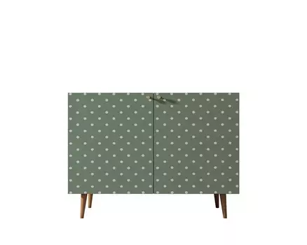 Комод berber (etg-home) зеленый 120x90x45 см.