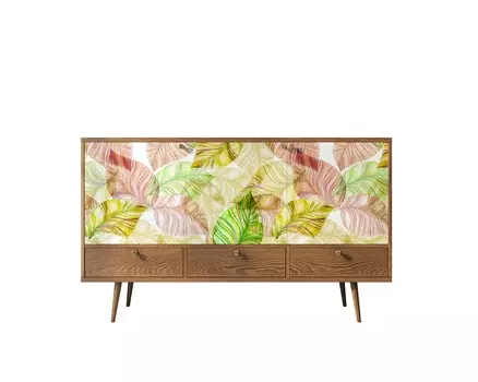 Комод berber (etg-home) зеленый 150x90x45 см.