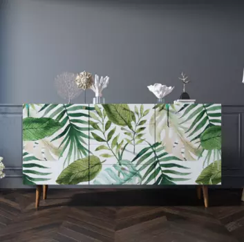 Комод berber (etg-home) зеленый 160x70x40 см.