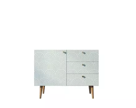 Комод berber (etg-home) зеленый 90x70x40 см.